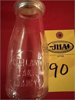 Garland Lake Dairy Milk Bottle