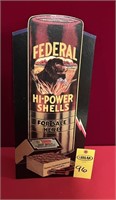 Federal Hi-power Shells Cardboard Adv. 21" H