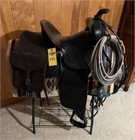 N. Chas Castillo Western Saddle & Display Stand