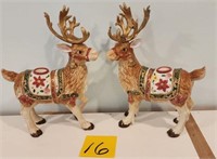 F & F Reindeer Candle Holders