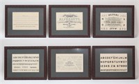 Set of 6 Ames Alphabets Typography Lithographs