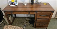 Wood Computer Desk with 3 drawers