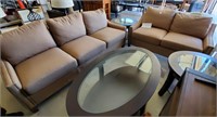 Nice Modern Matching Couch And Loveseat Set