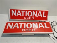 (2) National lighted beer signs