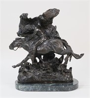 After Frederic Remington Bronze The Horse Thief