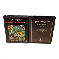 Surround + Demons to Diamonds Atari 2600 Cartridge