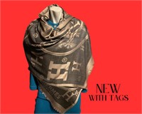 New with tag HERMES Bicolor Long Scarf As New