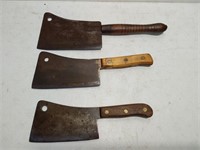 (3) meat cleavers