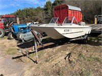 14' Boat with Trailer
