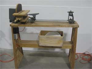 52"x 49"x 21" Wood Lather W/ Tools Works