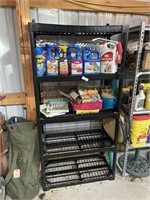 PLASTIC SHELF AND GARDEN SUPPLIES INCLUDED
