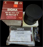Sigma 35-70mm One Touch Zoom Lens for Konica