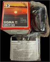 Sigma 135mm f/3.5 Mini-Tele Lens for Konica 135