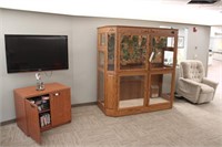 46" TV, Aviary, TV Stand & Electric Chair