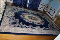 sculpted wool Chinese rug 9' x 12'  RHB