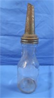 Antique 1 Quart Oil Bottle & Spout