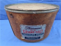 Antique Thurmans Old Grandad Choc Drops Box-Sear