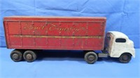 Vintage Structo Metal Toy Transport Truck&Trailer