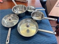 STAINLESS STEEL POTS AND PANS