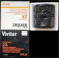 Vivitar 70-150mm 2X Multiplier Lens P/K,M