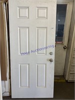 WHITE EXTERIOR DOOR, 36W X 79"T