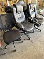 3 ASSORTED OFFICE CHAIRS, ONE MONEY,