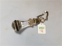 EARLY TOILET TANK GLASS HANDLE