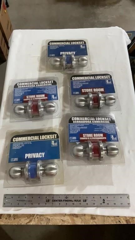 Various commercial lock sets.