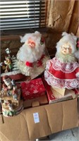 Christmas decorations - variety - box lot