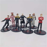 LOT OF 7 STAR TREK FIGURINES PARAMONT PICTURES