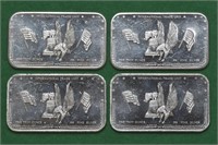 4 - Silver 1ozt .999 Bars