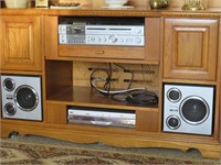 Cabinet with Magnavox Stero System and