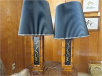 2 Oriental Lamps by Drexel