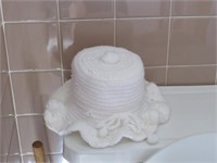 Handmade Toilet Paper Holder White