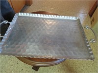 Hammered Serving Tray Cromwell 23.5 x 13.5"