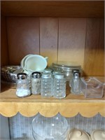 Contents of Cabinet S&P Shakers, Pie Pan, Anchor