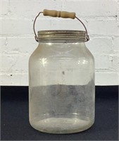 9.5" Anchor Hocking Glass jar W Lid