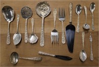15 pc Serving Kirk & Sons Sterling "Repousse"