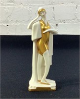 6" German Porcelain Woman Figurine