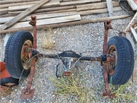 Rear Axle With Springs & Tires