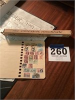 Foreign stamps and a tin whistle