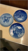 3 Vintage Bing & Grondahl Porcelain Christmas