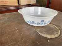 Pyrex like dish. Unmarked