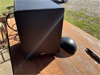 Gigware speaker and Logitech mouse