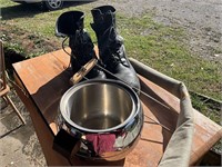 Ice bowl, boots, misc