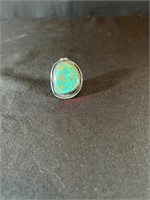 Tested Sterling and Turquoise Ring [17.11g]