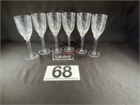Lalique Crystal Champagne Flutes