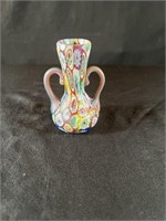Vintage Fratelli Toso Style Millefiori Vase