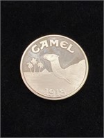 1993 Camel 80th Anniversary Fine Silver Round
