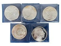 5 - 1 Troy Oz US Coin Silver Rounds